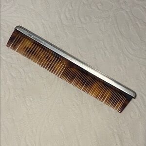 Tiffany & Co. Sterling Silver and Tortoise 8” comb made in 1910.